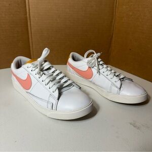 Nike Blazer Low Women's Summit White Pink Quartz AV9370-112 Women's Size 8‎